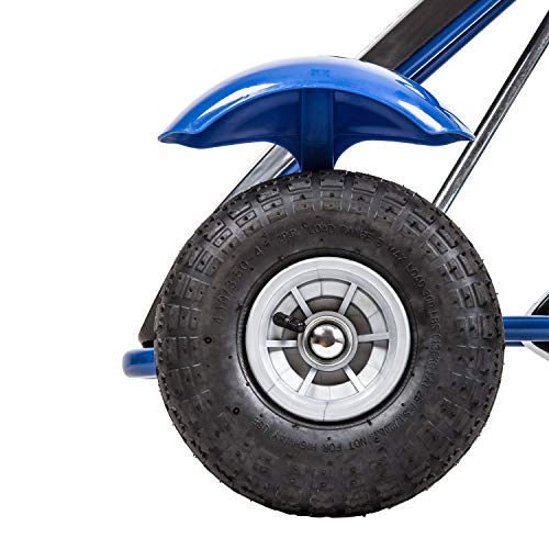 Kinbor Go Kart/Pedal Car,Pedal Powered Ride On Toys for Boys & Girls with Adjustable Seat Blue - Thumbnail 5