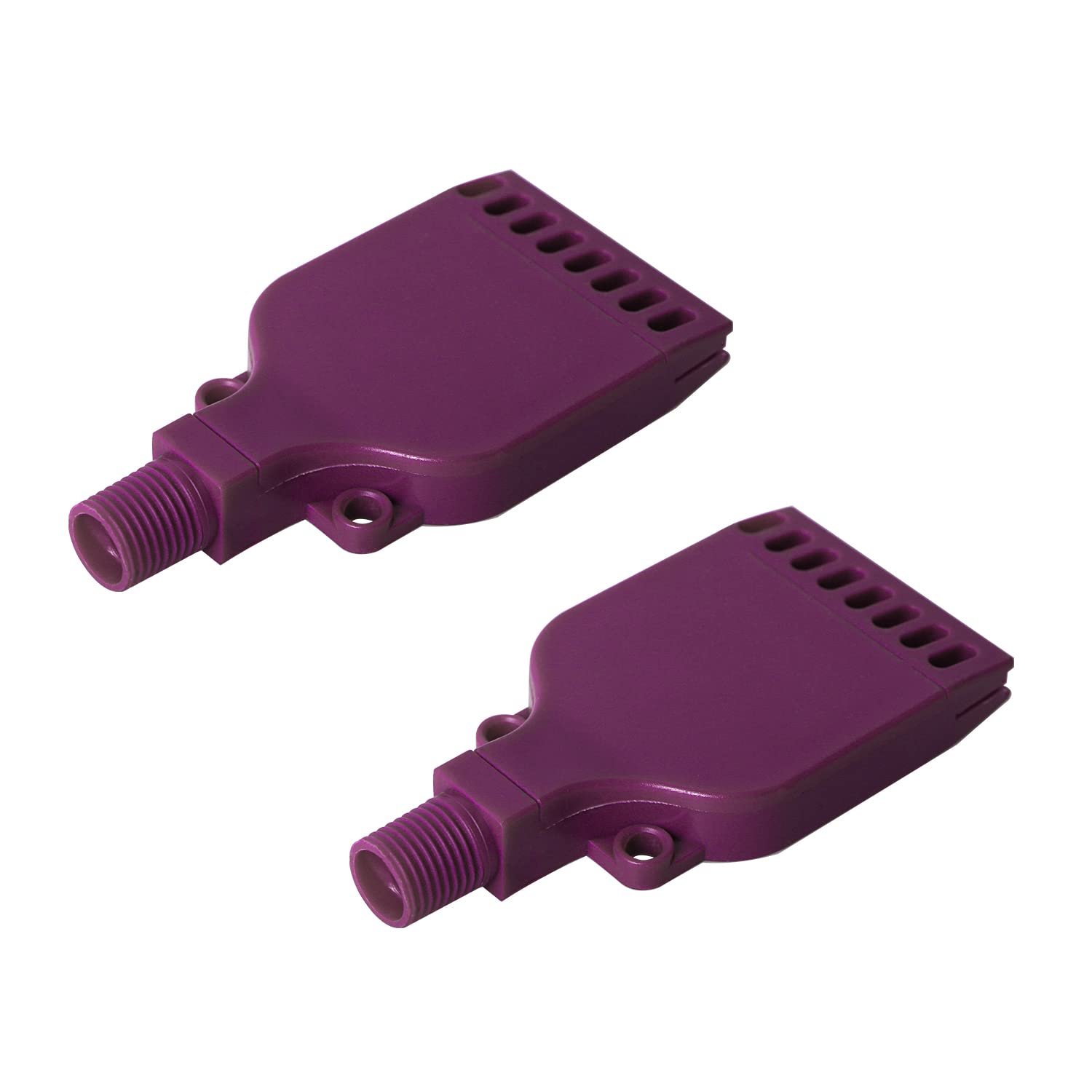 Ohamtes 2PCS G1/4 male thread, double row hole ABS flat blowing nozzle, air supply nozzle, water cooling nozzle, suitable for air compressor accessories, air drying and dust removal, surface treatment — image 1