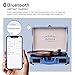 Vinyl Record Player, dodocool Vintage Turntable 3-Speed with Blue Tooth, Built in 2 Stereo Speakers, Vinyl to MP3 Converting/ RCA Line Out/ AUX / USB/ SD Input - Jean Style