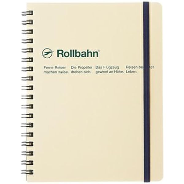 Delfonics Rollbahn Spiral Classic Notebook, 5-1/2 in. x 7 in