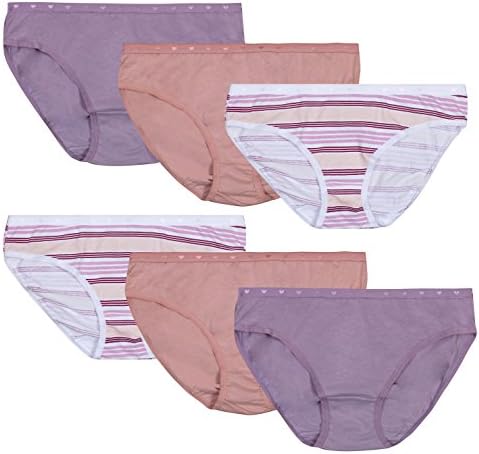 'International Intimates Women\'s Cotton Stretch Bikini Panties, Assortment 1, Large'