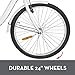 Happybuy Three Tricycle Single Speed Size Cruise Bike 20in Trike with Bell Brake System Cruiser Bicycles Large Basket for Adult Recreation,Exercise (White 20 Single Speed)thumb 4