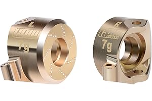 Brass Front Steering Blocks Weights 7g X 2Pcs Steering Knuckles for Axial 1:30 SCX30 Ford Bronco AXI-2048 / SCX30 Jeep Wrangl