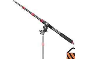 FreeSea Adjustable Extension Boom Arm for Light & C-Stands - 67" to 22" Lightweight Portable Adjustable Flash and Fill Light for Photography Lighting​