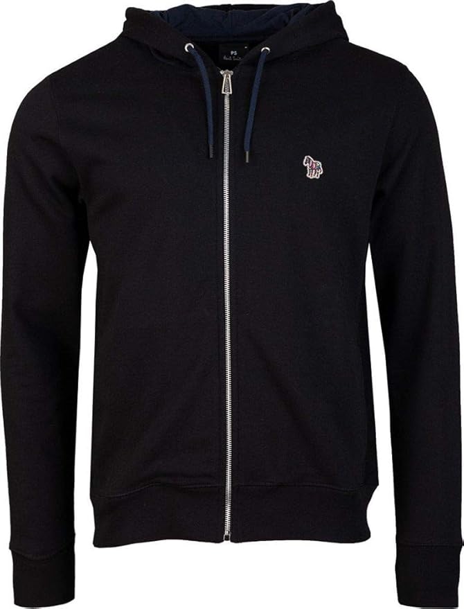 Paul Smith Zebra Badge Full Zip Hoodie in Black (l): Amazon.co.uk: Clothing