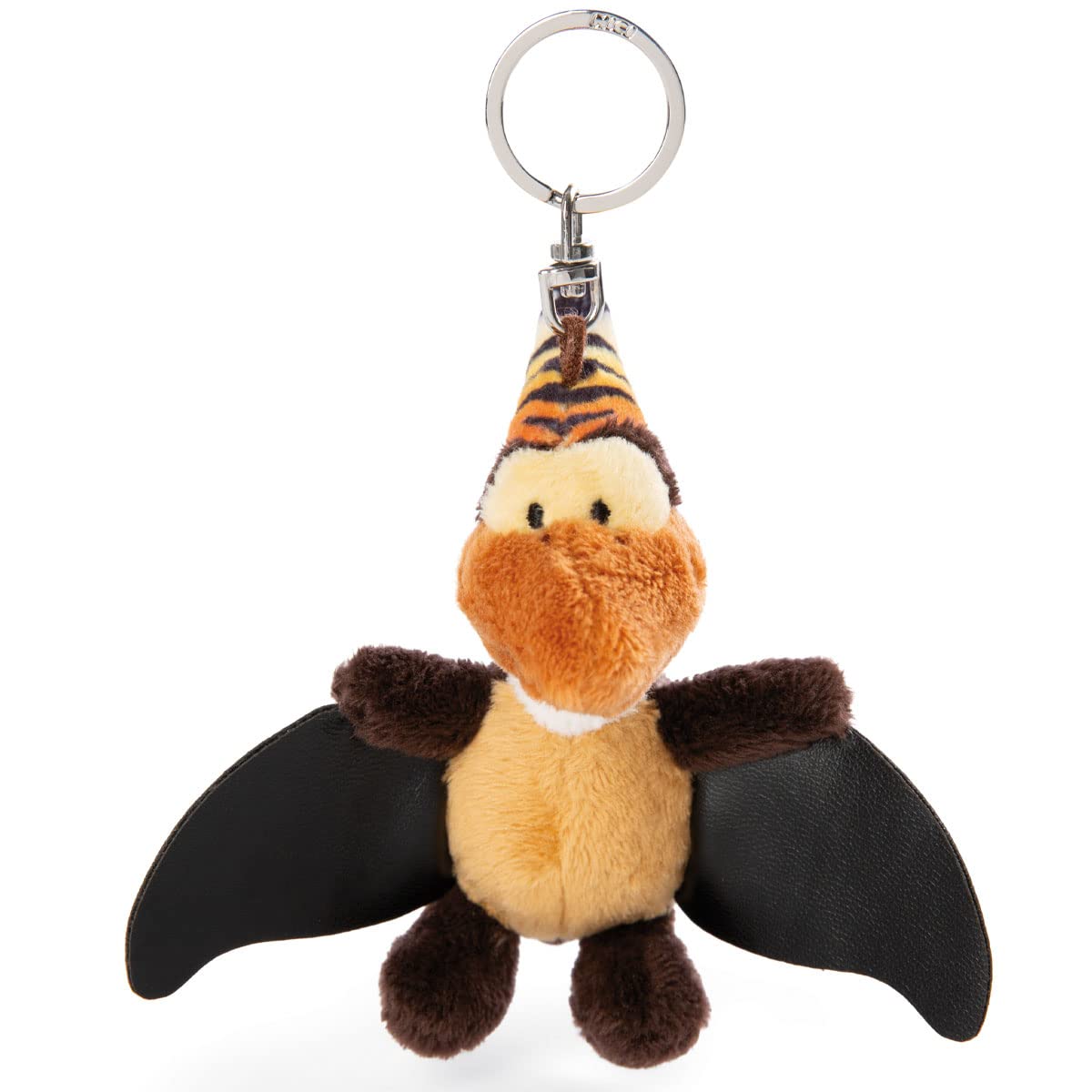 Nici 48801 Dinosaurier Keyholder Dino Orny 10cm Green, Animal Print, Brown, 10 cm