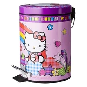 Amazon.com: Hello Kitty Wastebasket - Garbage Can: Home & Kitchen