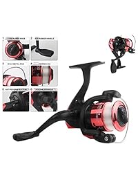 SupsShop   Juego de caña de pescar telescópica, kit completo todo en uno de 5.9 ft, 2 cañas plegables + 2 carretes giratorios + señuelos de pesca + bolsa de pesca, kit de pesca perfecto para regalo para principiantes