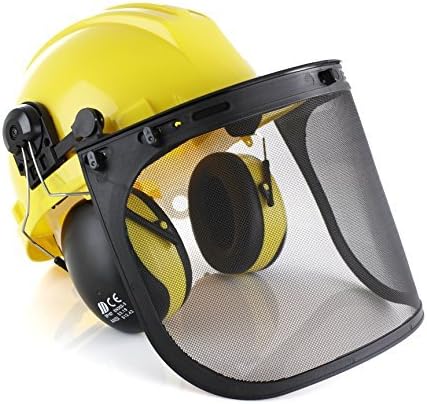 TR Industrial TR88011 TR Industrial 5-in-1 Helmet & Ear Muffs, Yellow, Black, Model: TR88011, Tools & Outdoor Store