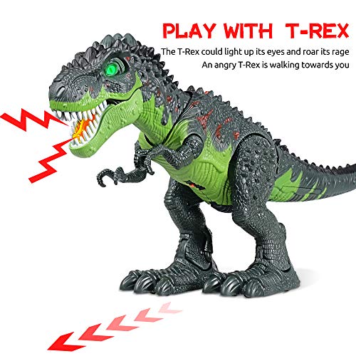 Remote Control Dinosaur Toys for Kids 57, WQ Electronic Walking Robot Dinosaur, Roar Sounds