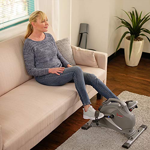 Sunny-Health-Fitness-SF-B0418-Magnetic-Mini-Exercise-Bike-with-Digital-Monitor-and-8-Level-Resistance
