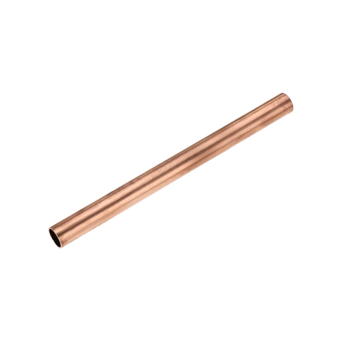 sourcing map Copper Round Tube, 16mm OD 1mm Wall Thickness 200mm Length Straight Pipe Tubing