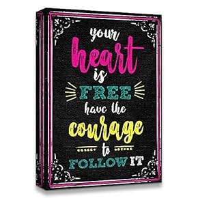 Canvas Wall Art Inspirational Words for Office Painting Artwork for Home Prints Framed - 12x18 inches