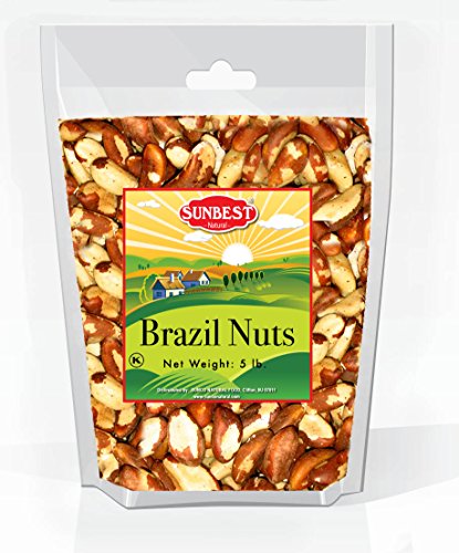 Sunbest raw shelled brazil nuts whole & unsalted no shell in …