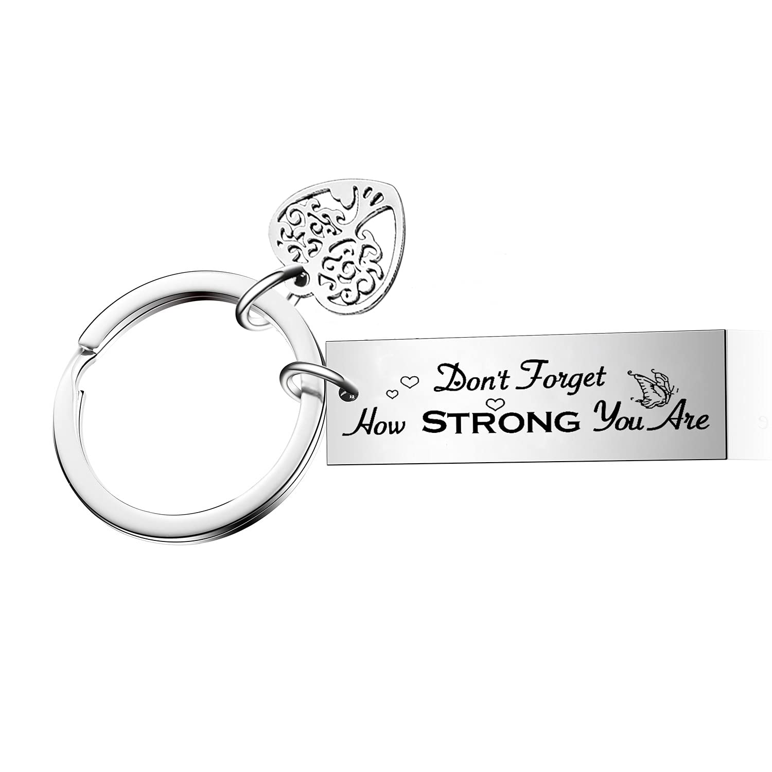 Inspirational Keyring Strong Keyring Inspirational Gifts Motivational Keyrings Encouragement Gifts Birthday Gifts Christmas Basket Stuffers Gifts for Daughter Son Sister Niece Best Friend Keyrings