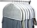 HANGERWORLD Breathable Shoulder Covers Clothes Dust Protectors for Closet Storage (10 Pack, White)