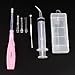 Melleco Lighted Tonsil Stone Remove Tool Pick for Fresh Breath + 1 Cleaning Irrigator Syringe Bad Breath Treatment