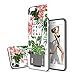 iPhone 6s / 6 Case, DesignSkin [Slider] [Sliding Card Holder Slot] Extreme Heavy Duty 3-Layer Bumper Protection Wallet Cover with Card Holder Case for iPhone 6s (2015) / iPhone 6 (2014) - Tropical