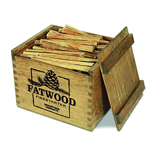 Better Wood Products Fatwood Firestarter Wooden Crate, 12-Pounds