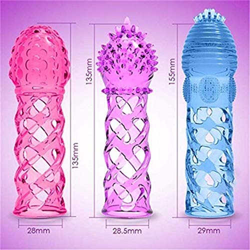 AHDAHD Crystal Spike Finger Sets, The Latest stimulating Condoms, let You and Your Lover Experience a New Passion. (3pcs) - Thumbnail 7