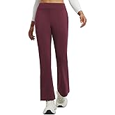 baleaf Women's Fleece Lined Pants Winter Flare Yoga Pants Warm Thermal Bootcut Leggings