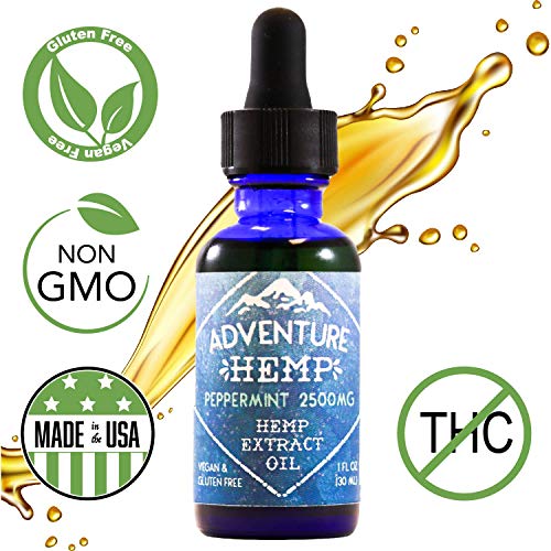 Peppermint 2500mg Hemp Oil for Pain Relief, Stress Support, Anti