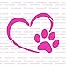 Heart Paw Stencil Template for Walls and Crafts - Reusable Stencils for Painting in Small & Large Sizes