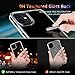 SUPWALL iPhone 11 Case, 9H Tempered Glass Shock Absorption Anti-Scratch Mimics Shockproof Glass Back of iPhone Support Wireless Charging Cover for iPhone 11 Crystal Clear (6.1 inch)