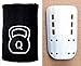 Quest Athletics Kettlebell Wrist Guard (Pair) - Crossfit WOD Training Arm Protector (Black)