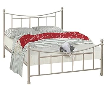Tough And Glamorous Metal Bed Frame Featuring A Glam