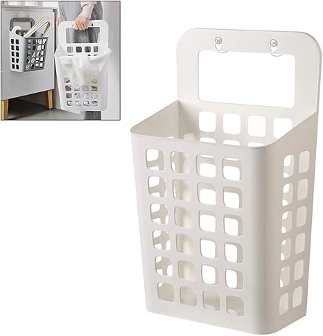 Amazon Urhomy 収納バスケット 壁掛け ランドリーバスケット 汚れた服オーガナイザー ランドリーバッグ中空 家庭用 洗濯かご ランドリー収納 収納バスケット 壁掛けの洗濯かご 贈り物 プラスチック 家庭用バスルーム 汚れた服収納 脱衣かご ハンギングバスケット バス
