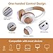 Wireless Headphones Over Ear, JIUHUFH Hi-Fi Stereo Bluetooth Headphones with Mic/TF Slot, Foldable Wireless Headset for Cell Phone/Android/Samsung/Tablet/iPad/TV