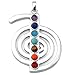 JOVIVI 7 Chakras Gemstone Pendant Crystal Reiki Healing Balancing - Note Chou Rei Style