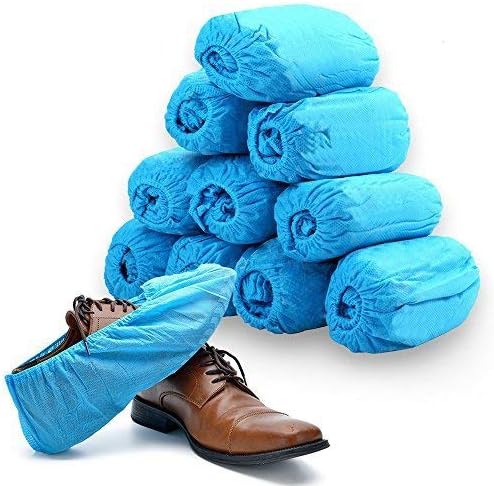 Premium Disposable Boot and Shoe Covers,keliiyo Durable, Water Resistant, Non-Toxic,One Size Fits Most (100-Pack)