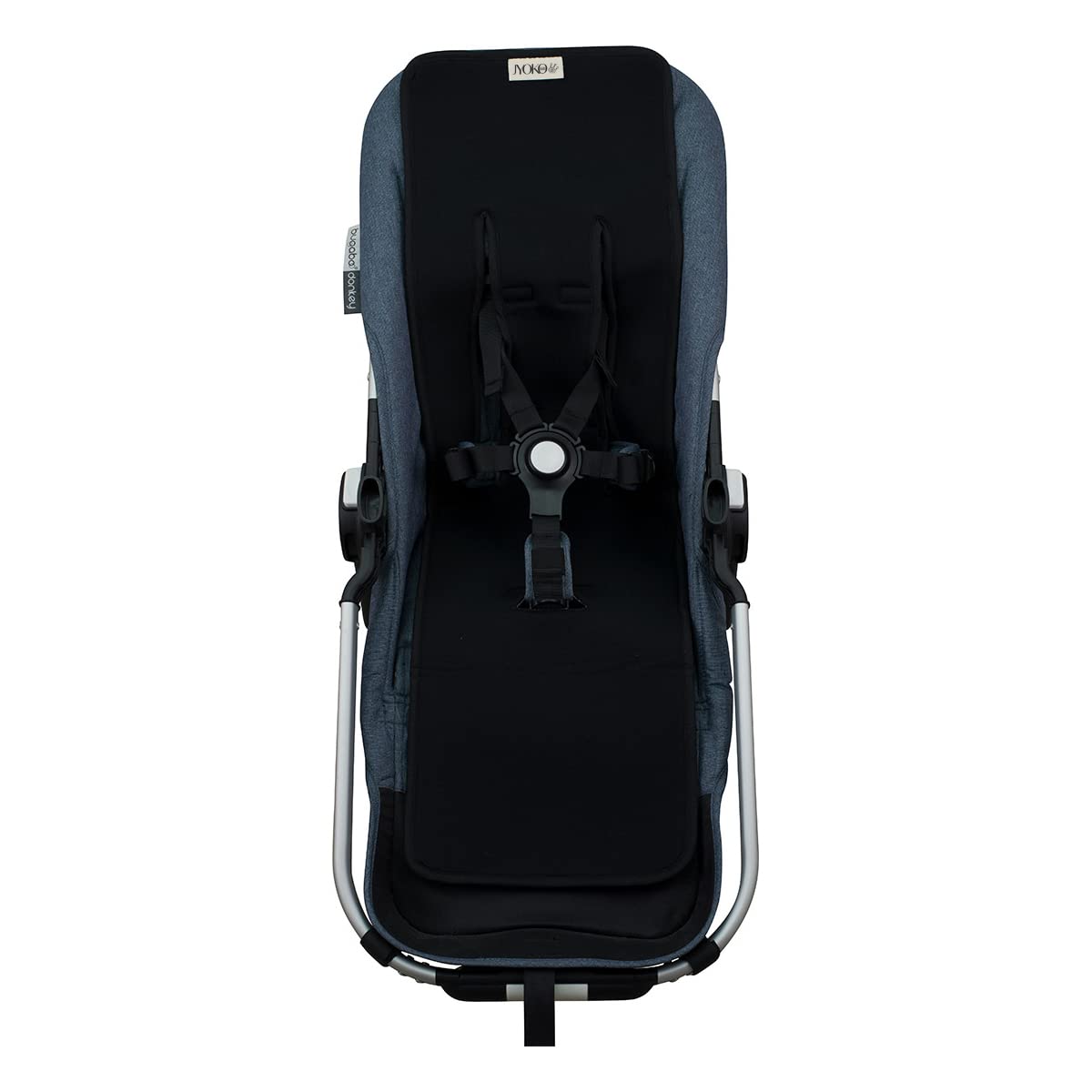 JYOKO Kids Cotton pram Liner for Stroller Twin (Black Series)