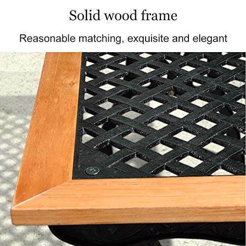 Household items Gartenbank Massivholztisch und Stuhlkombination, Hartholzhausbalkon-Parkbank im Freien, Wetterfester… – Bild 8