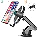 Wireless Charging Car Mount Holder Dock-Wefunix 10W/7.5W Fast Wireless Car Charger Compatible with Samsung Note9/8 S9 S8 S7 iPhone Xs XsMax X 8 and All QI Phones-QC3.0 Car Adapter Included (Grey)