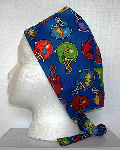 Scrub Hat Football Helmets Sports Cotton Fabric Nurse Cap Doctor ER Do-Rag Skull