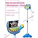 Liberty Imports Rock Star Kids Karaoke Machine Sing Along Multifunctional Stand Up Microphone Toy Play Set with Built in MP3, Speaker, Adjustable Height