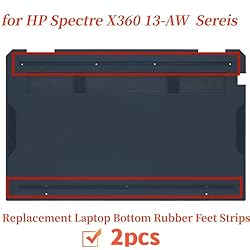 HSSDTECH 2pcs Laptop Rubber Feet Strips Replacement