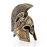 Brass Spartan Helmet - Handmade Paracord Beads and Charms - Custom EDC Paracord Knife Lanyard Bead