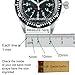 Watch Band Nylon One Piece Wrap Sport Strap Black Adjustable 22 millimeter
