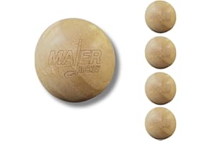 Maier Hockey Wooden Stickhandling Balls for Off-Ice Training, Pack of 4