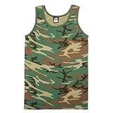 Rothco Tank Top/Woodland Camo