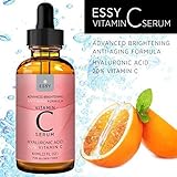 Advanced 20% Facial Vitamin C serum with Hyaluronic acid Brightening and Anti-Aging Formula by Essy
