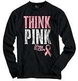 Fight Cure Breast Cancer Awareness Womens Clothes Pink Gift Long Sleeve Tee