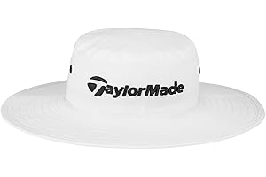 TaylorMade Golf Eyelet Bucket Hat White