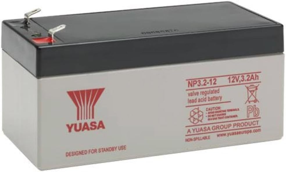 Yuasa NP3.2-12 12V AGM Battery UPS Backup Alarm Emergency 3.2Ah