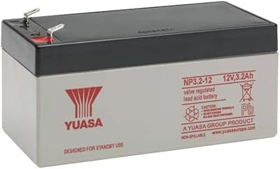 Yuasa NP3.2-12 12V AGM Battery UPS Backup Alarm Emergency 3.2Ah