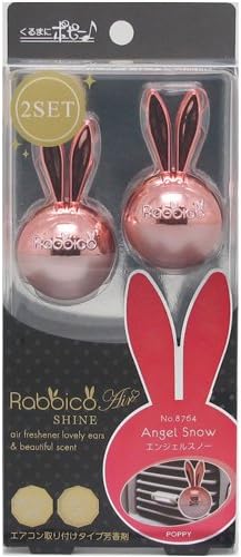 DiaxRabbico Shine Clip on Air Freshener 2pcs in a pack (Angel Snow) shiny pink